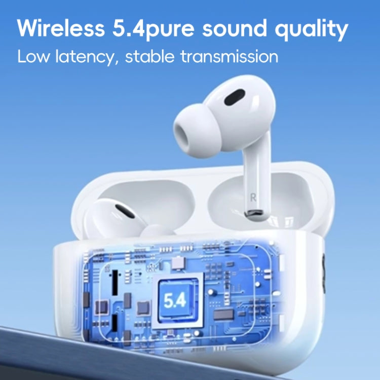 REMAX CozyBuds W30N LED Dual Noise Reduction Bluetooth 5.4 Earphones - White