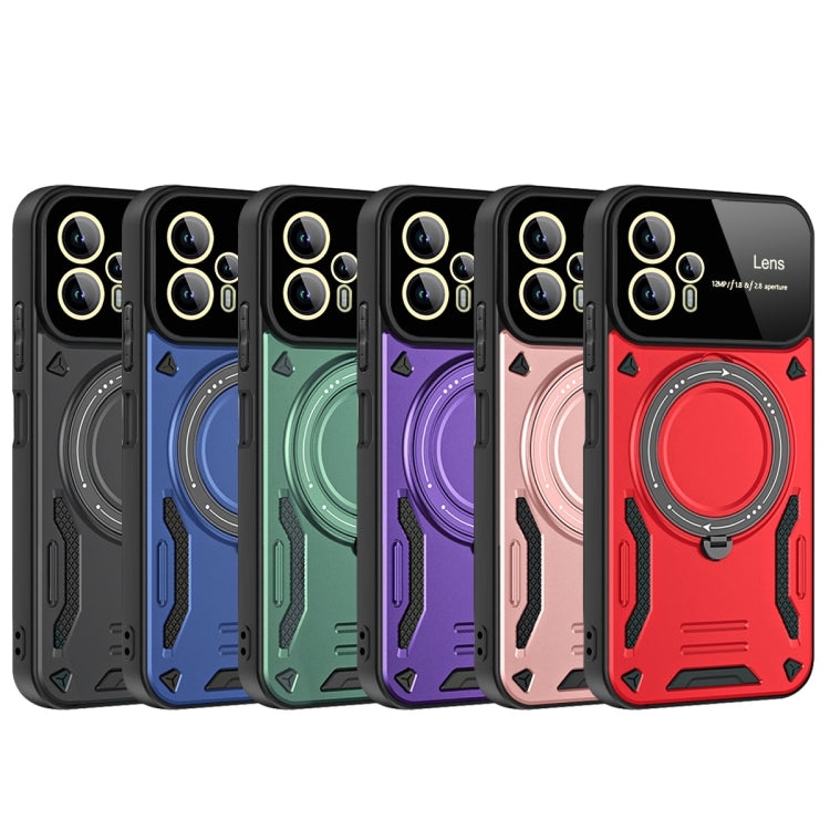 For Motorola Moto G13 Large Window MagSafe Holder Phone Case