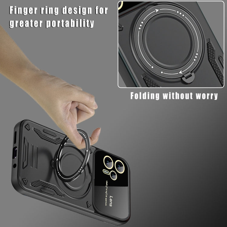 For Motorola Moto G13 Large Window MagSafe Holder Phone Case