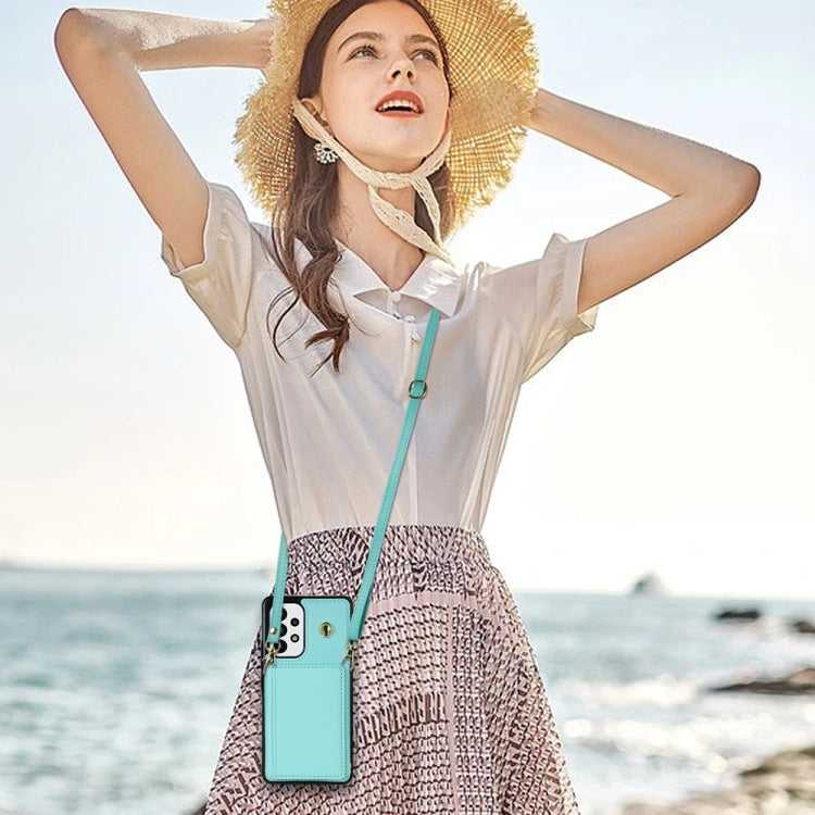 For Samsung Galaxy S20 FE 5G Three Fold Card Bag Phone Case with Long Lanyard