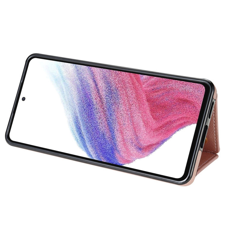 For Samsung Galaxy S20 FE 5G Three Fold Card Bag Phone Case with Long Lanyard