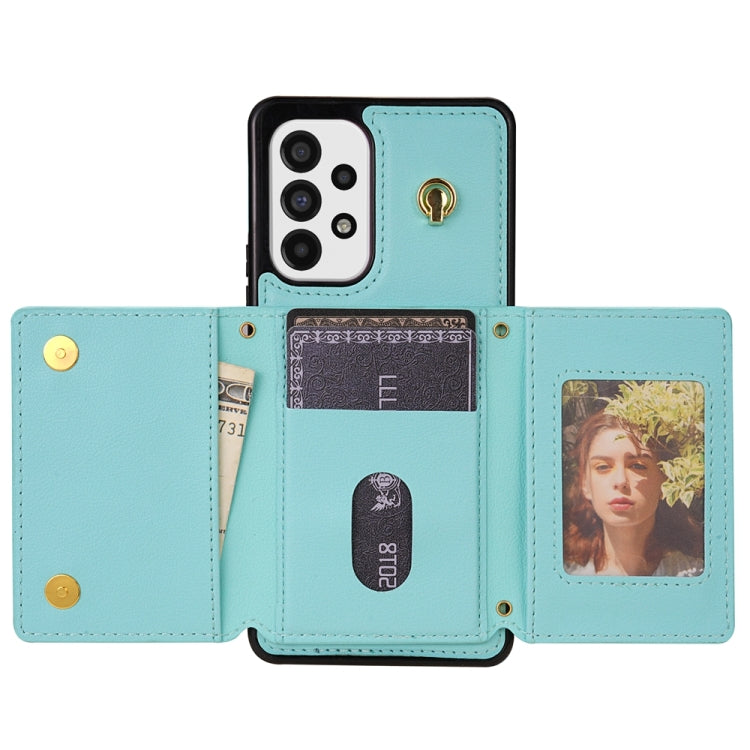 For Samsung Galaxy S20+ 5G Three Fold Card Bag Phone Case with Long Lanyard