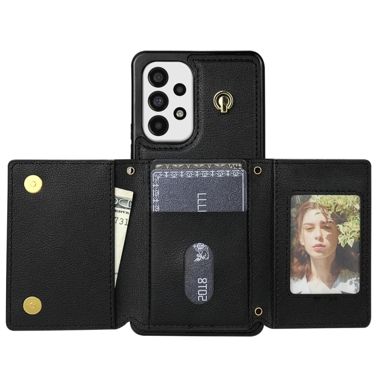 For Samsung Galaxy S20+ 5G Three Fold Card Bag Phone Case with Long Lanyard