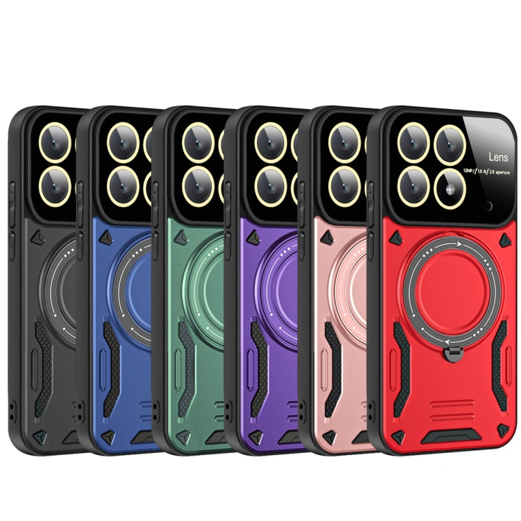 For Xiaomi Poco X6 Pro Large Window MagSafe Holder Phone Case