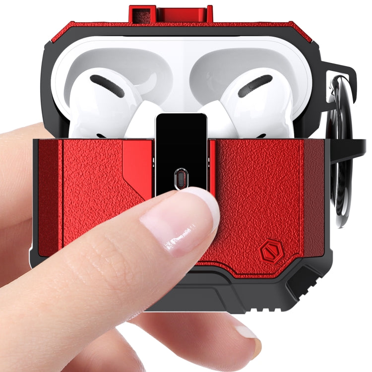 For AirPods Pro 3 Non-slip  Armor Shockproof Earphones Case with Hook