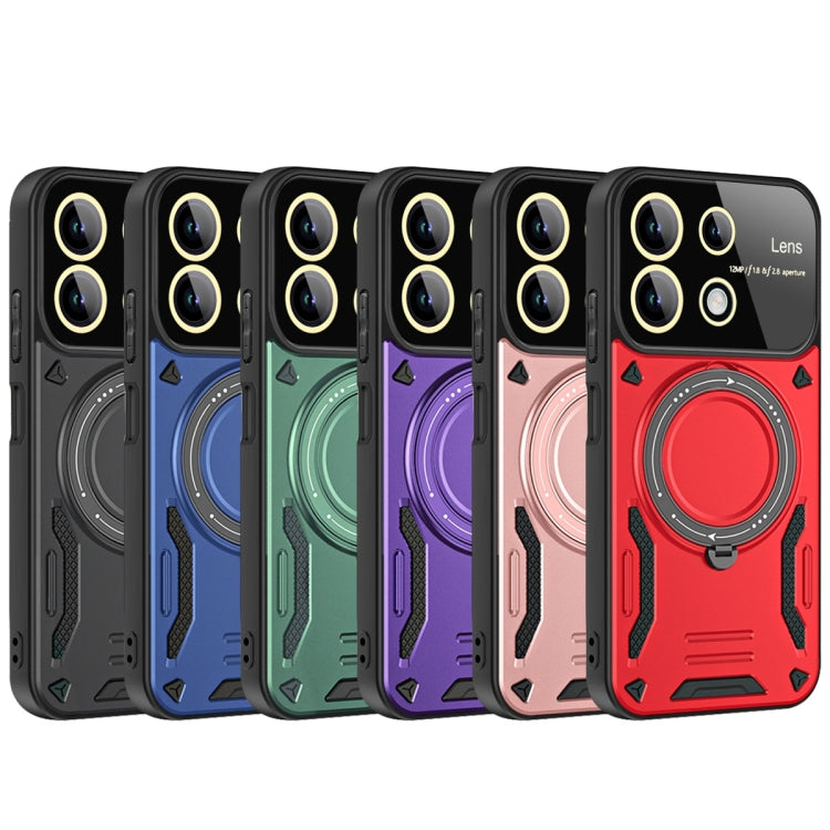 For Redmi Note 13 5G Global Large Window MagSafe Holder Phone Case