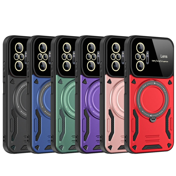For Redmi Note 10 Pro 4G Global Large Window MagSafe Holder Phone Case