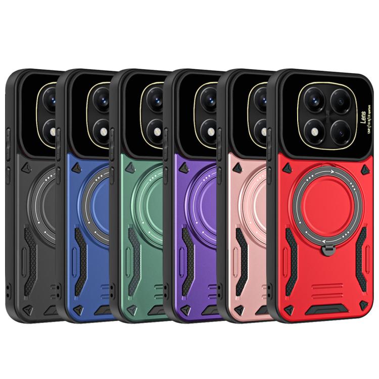 For Redmi Note 14 Pro 4G Global Large Window MagSafe Holder Phone Case