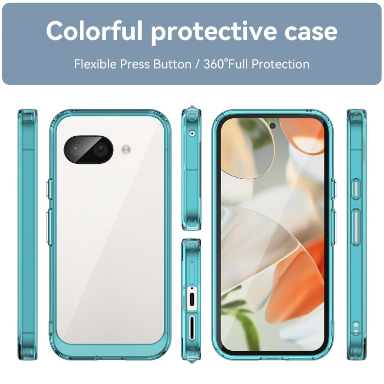 For Google Pixel 9a Colorful Series Acrylic Hybrid TPU Phone Case