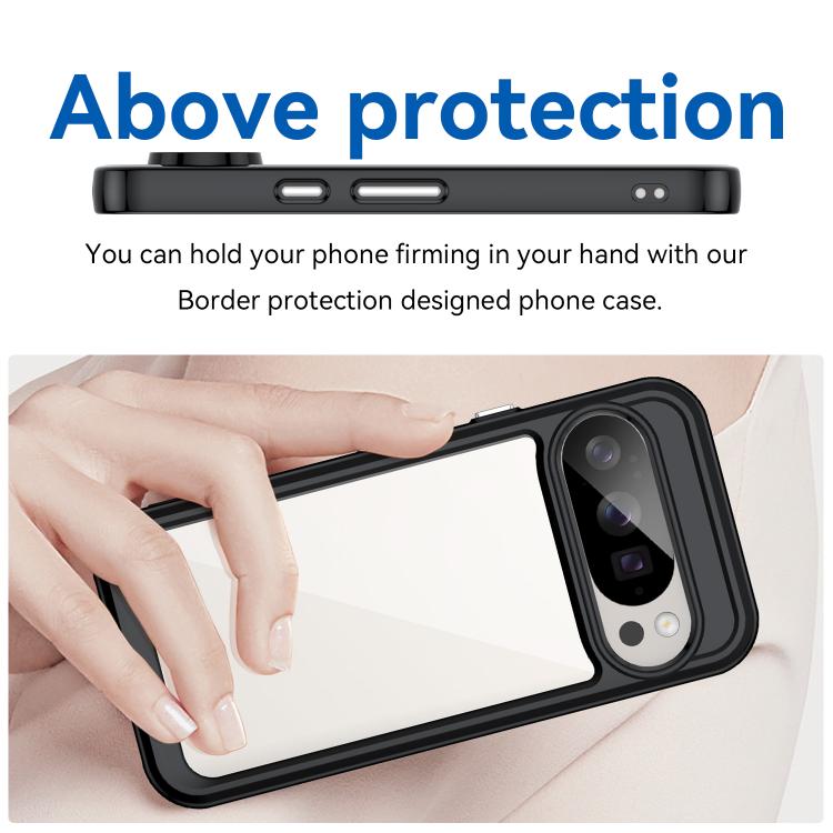 For Google Pixel 10 Pro Colorful Series Acrylic Hybrid TPU Phone Case