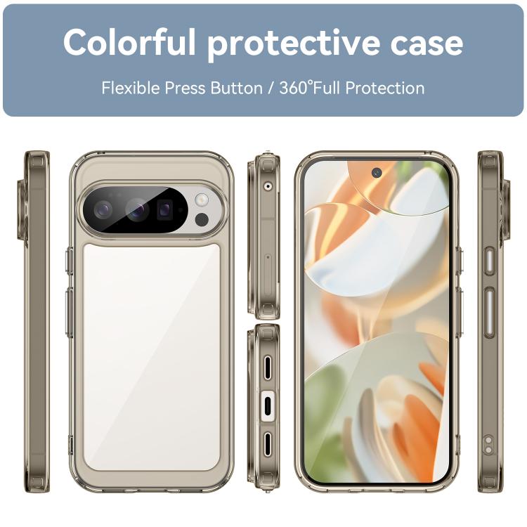 For Google Pixel 10 Pro Colorful Series Acrylic Hybrid TPU Phone Case