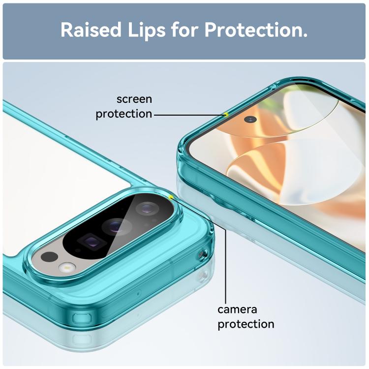 For Google Pixel 10 Pro Colorful Series Acrylic Hybrid TPU Phone Case