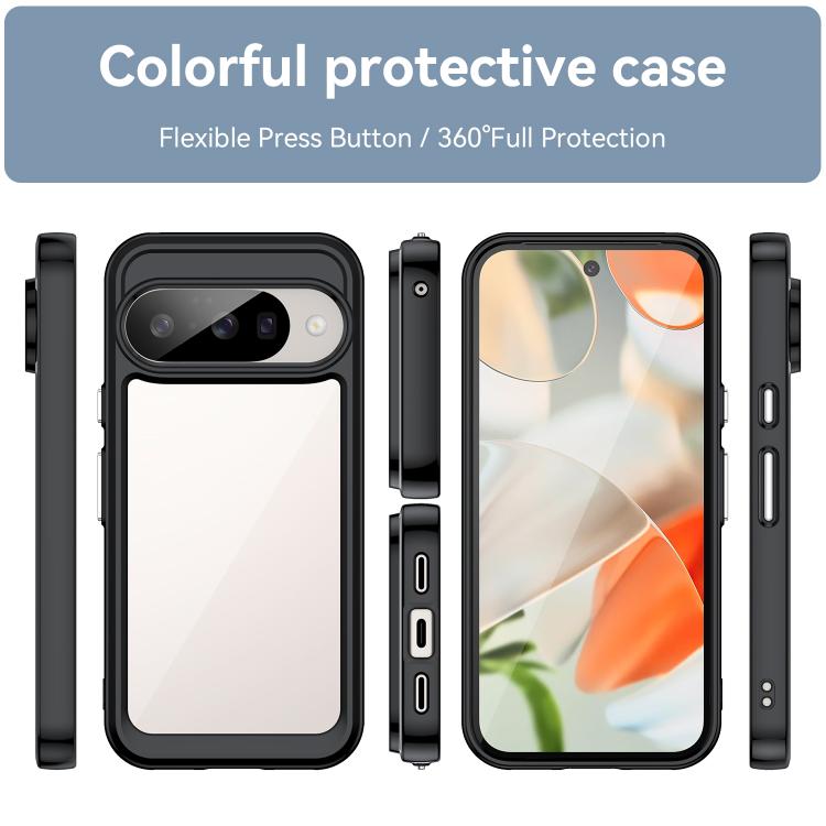 For Google Pixel 10 Colorful Series Acrylic Hybrid TPU Phone Case