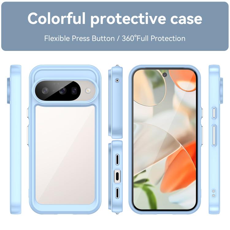 For Google Pixel 10 Colorful Series Acrylic Hybrid TPU Phone Case