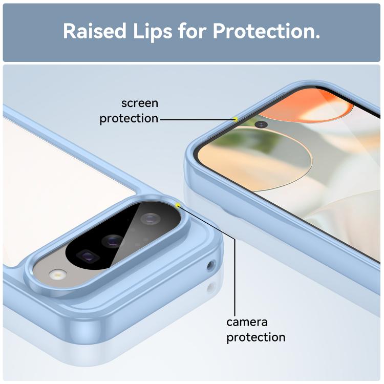 For Google Pixel 10 Colorful Series Acrylic Hybrid TPU Phone Case