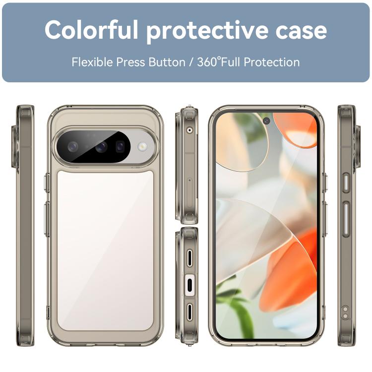 For Google Pixel 10 Colorful Series Acrylic Hybrid TPU Phone Case