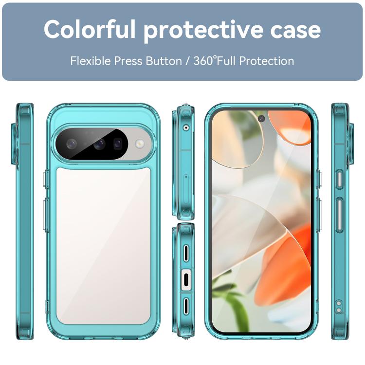 For Google Pixel 10 Colorful Series Acrylic Hybrid TPU Phone Case