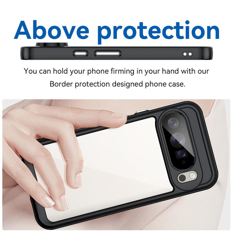 For Google Pixel 10 Pro XL Colorful Series Acrylic Hybrid TPU Phone Case