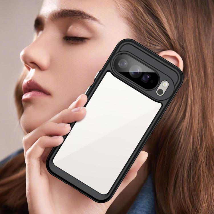 For Google Pixel 10 Pro XL Colorful Series Acrylic Hybrid TPU Phone Case