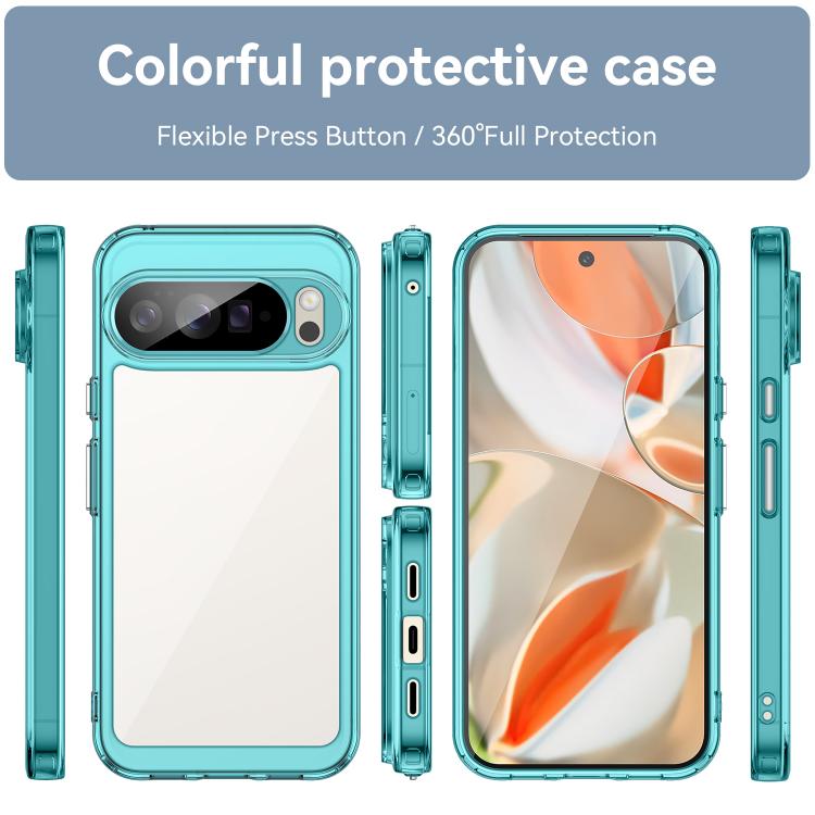 For Google Pixel 10 Pro XL Colorful Series Acrylic Hybrid TPU Phone Case