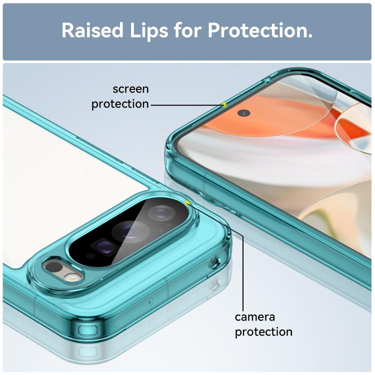 For Google Pixel 10 Pro XL Colorful Series Acrylic Hybrid TPU Phone Case