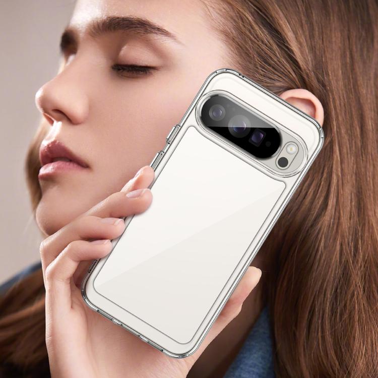 For Google Pixel 10 Pro XL Colorful Series Acrylic Hybrid TPU Phone Case