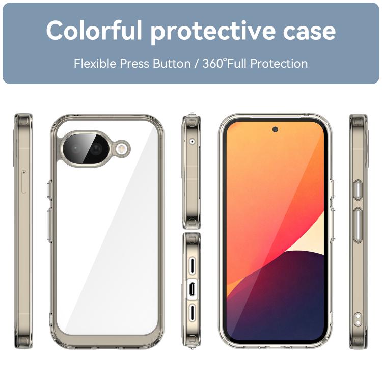 For Google Pixel 10a Colorful Series Acrylic Hybrid TPU Phone Case