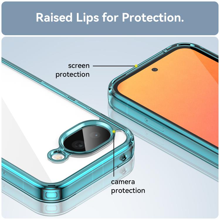 For Google Pixel 10a Colorful Series Acrylic Hybrid TPU Phone Case
