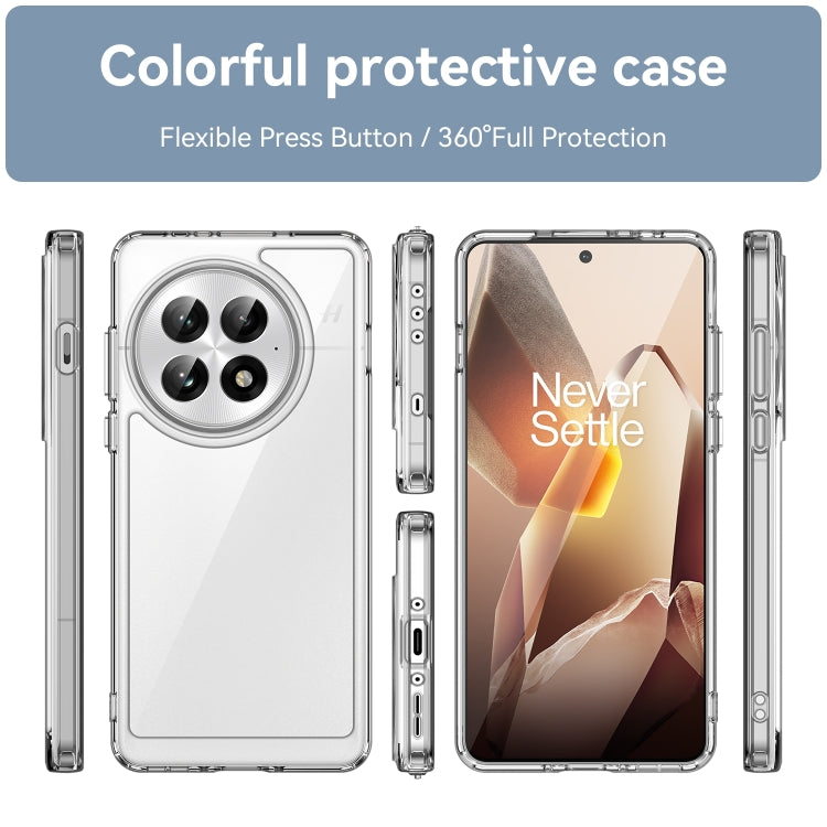 For OnePlus 13 Colorful Series Acrylic Hybrid TPU Phone Case