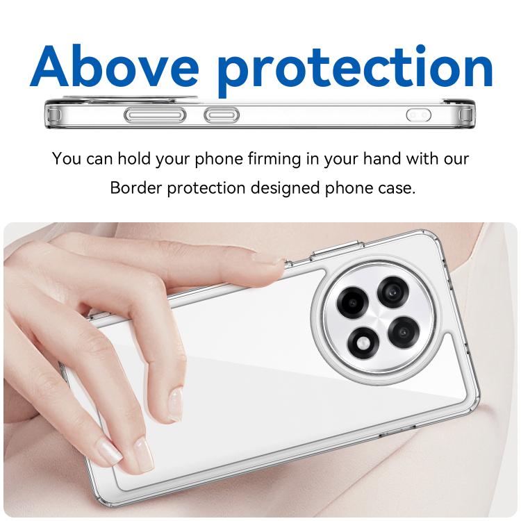 For OnePlus 13R Colorful Series Acrylic Hybrid TPU Phone Case