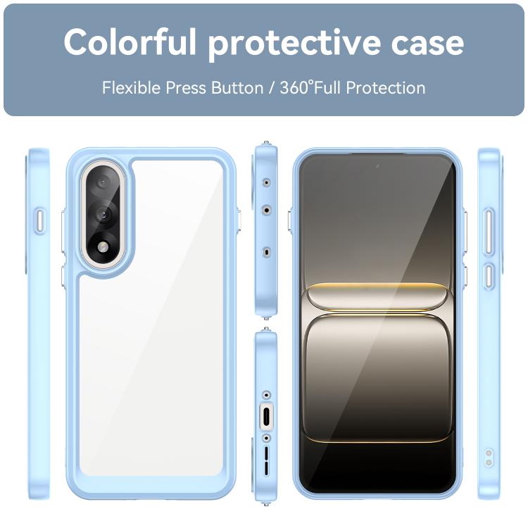 For OnePlus Nord 5 5G Colorful Series Acrylic Hybrid TPU Phone Case