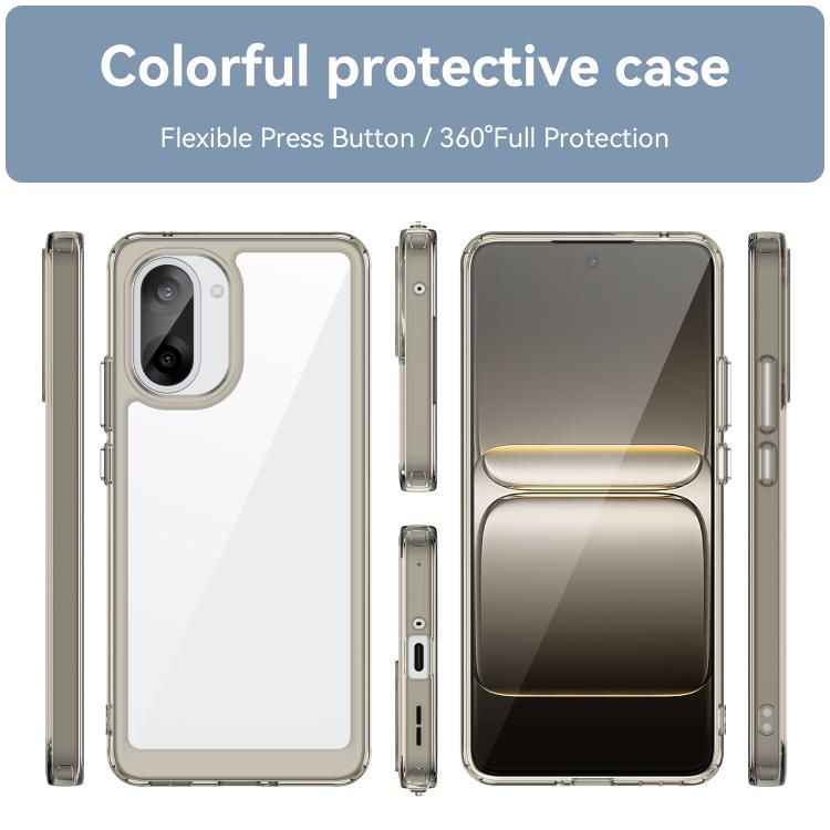 For OnePlus Ace 5 Racing Colorful Series Acrylic Hybrid TPU Phone Case
