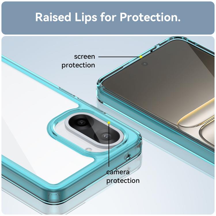 For OnePlus Ace 5 Racing Colorful Series Acrylic Hybrid TPU Phone Case