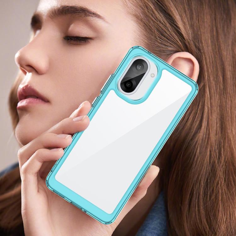 For OnePlus Ace 5 Racing Colorful Series Acrylic Hybrid TPU Phone Case