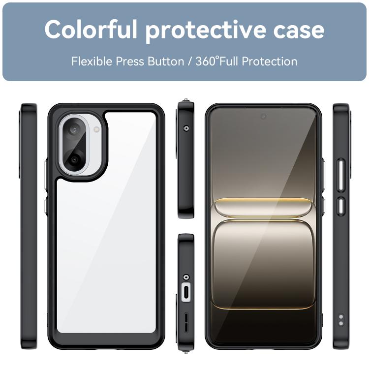 For OnePlus Nord CE5 5G Colorful Series Acrylic Hybrid TPU Phone Case