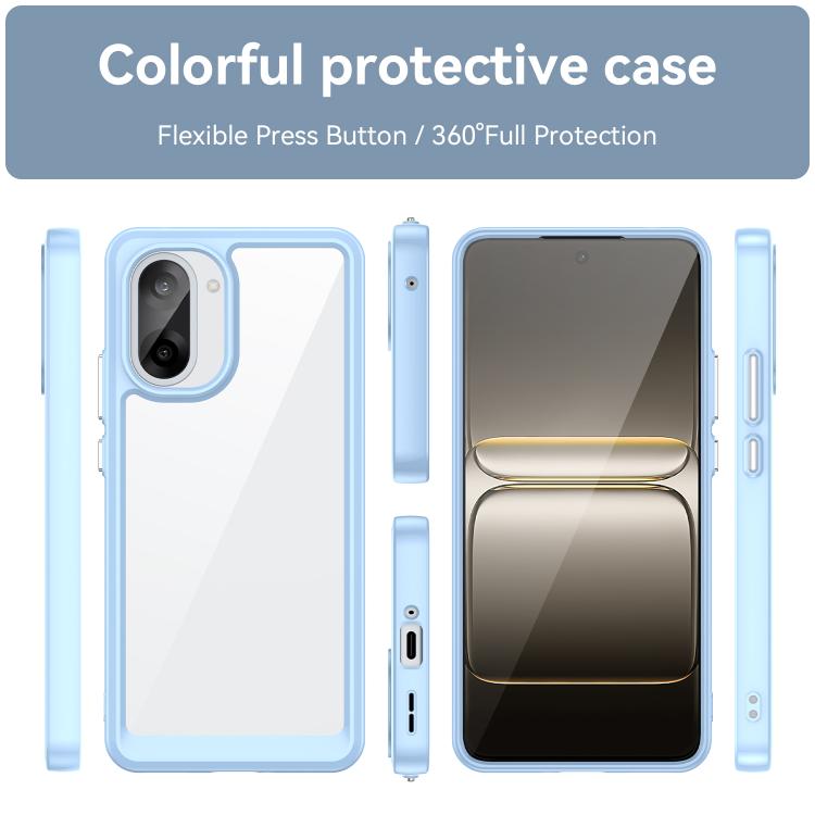 For OnePlus Nord CE5 5G Colorful Series Acrylic Hybrid TPU Phone Case