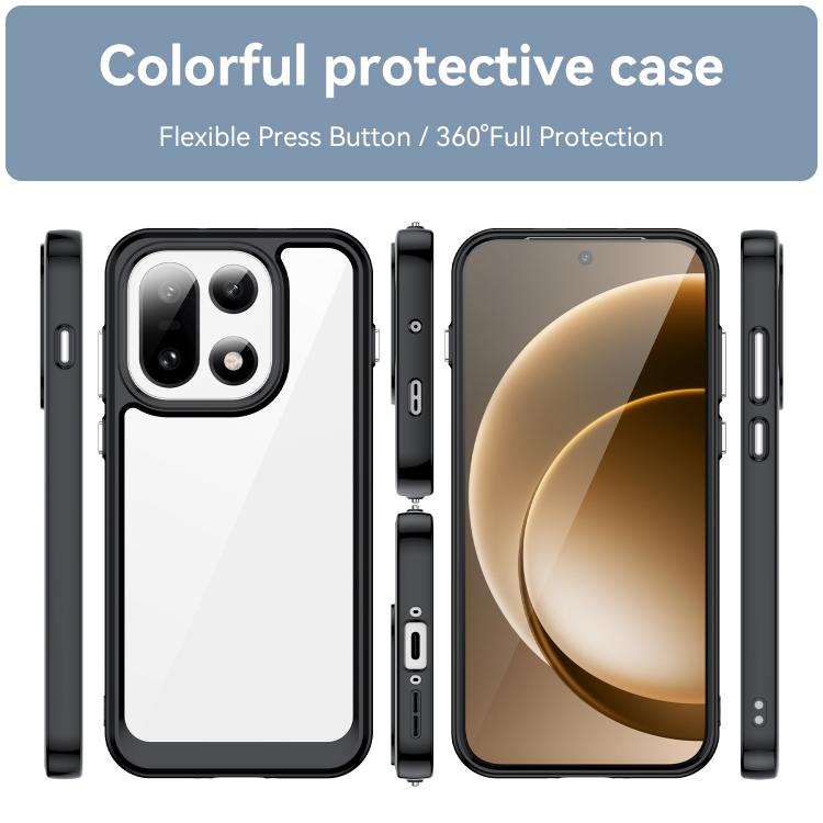 For OnePlus 15 Colorful Series Acrylic Hybrid TPU Phone Case
