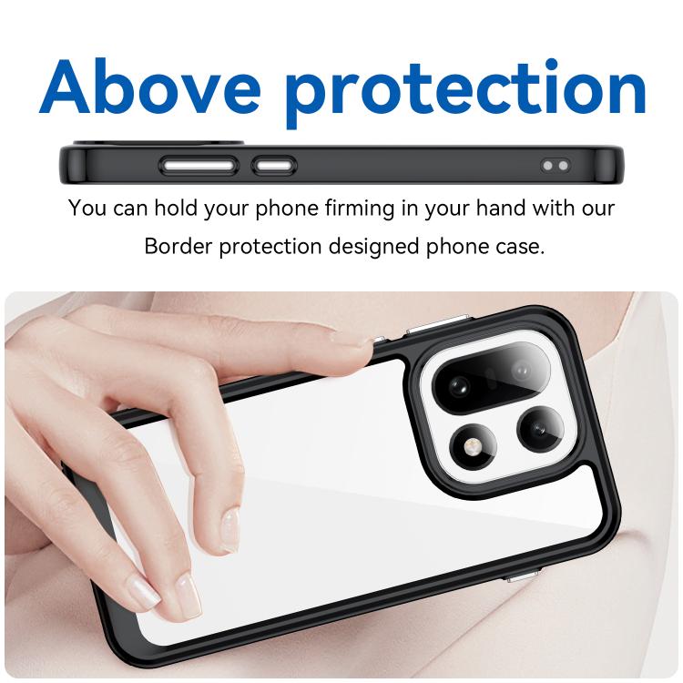 For OnePlus 15 Colorful Series Acrylic Hybrid TPU Phone Case