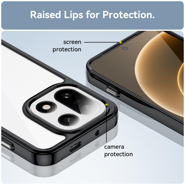 For OnePlus 15 Colorful Series Acrylic Hybrid TPU Phone Case