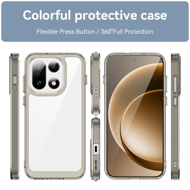 For OnePlus 15 Colorful Series Acrylic Hybrid TPU Phone Case