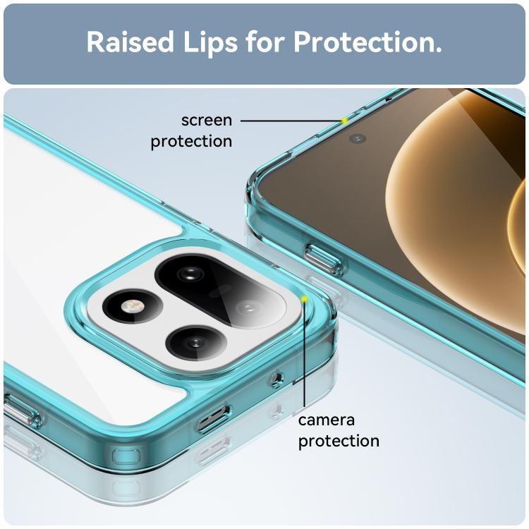 For OnePlus 15 Colorful Series Acrylic Hybrid TPU Phone Case