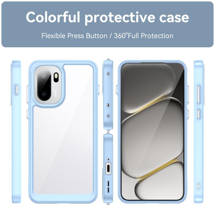 For OnePlus Ace 6 5G Colorful Series Acrylic Hybrid TPU Phone Case
