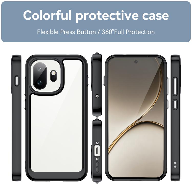 For OnePlus 15T Colorful Series Acrylic Hybrid TPU Phone Case