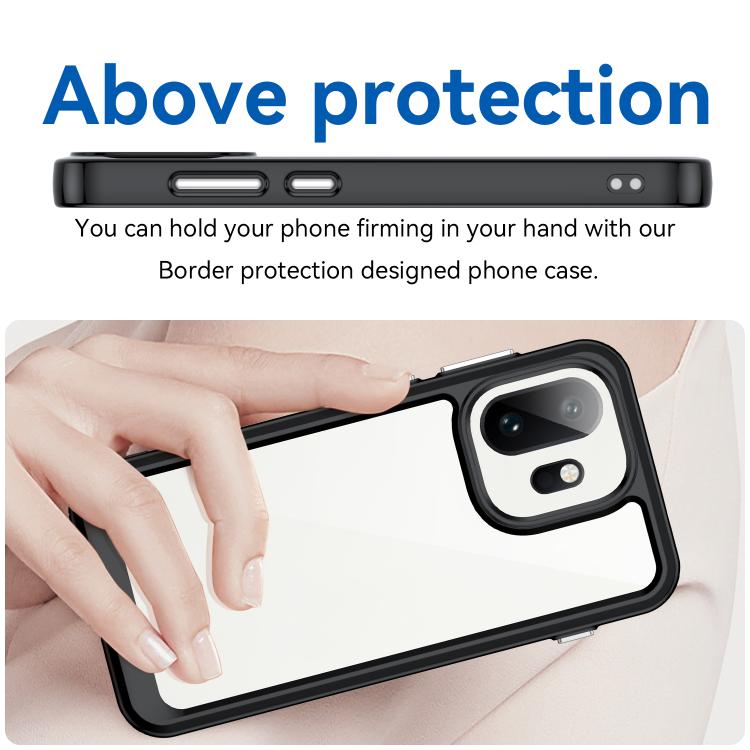 For OnePlus 15T Colorful Series Acrylic Hybrid TPU Phone Case
