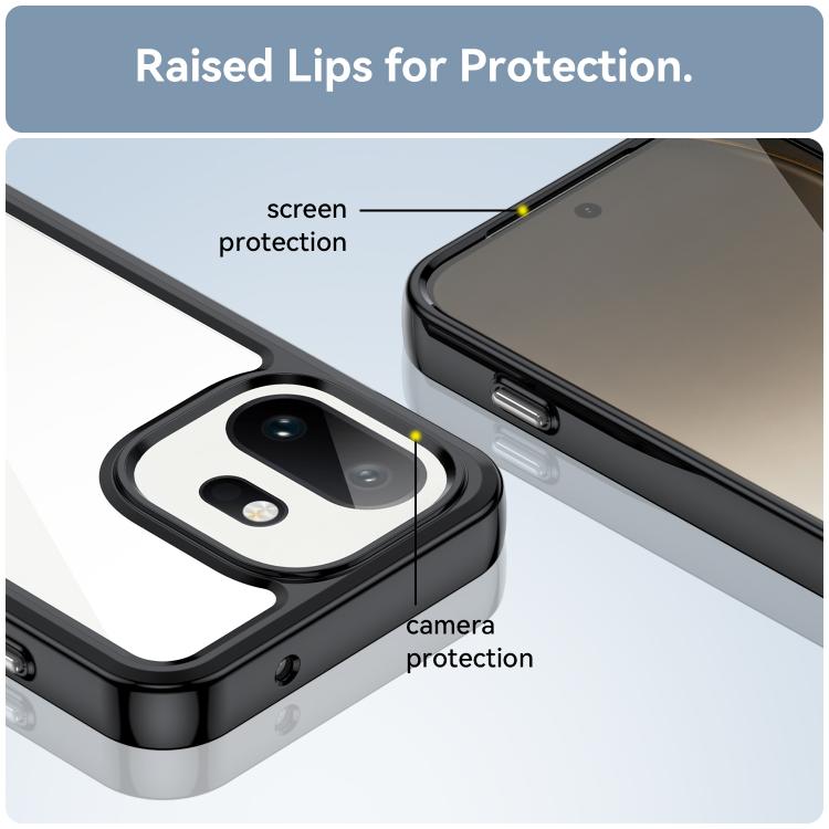 For OnePlus 15T Colorful Series Acrylic Hybrid TPU Phone Case