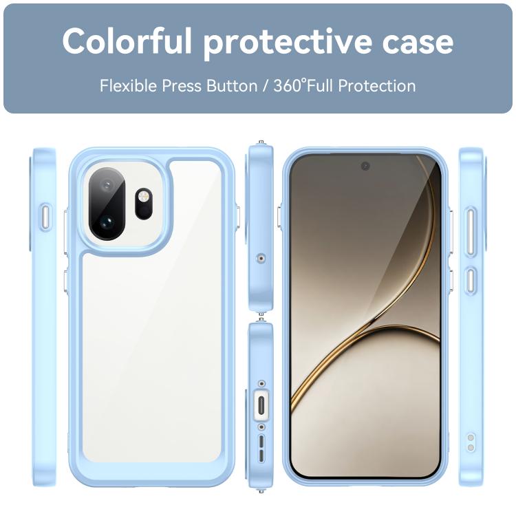 For OnePlus 15T Colorful Series Acrylic Hybrid TPU Phone Case