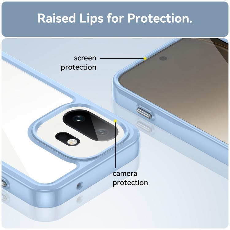 For OnePlus 15T Colorful Series Acrylic Hybrid TPU Phone Case
