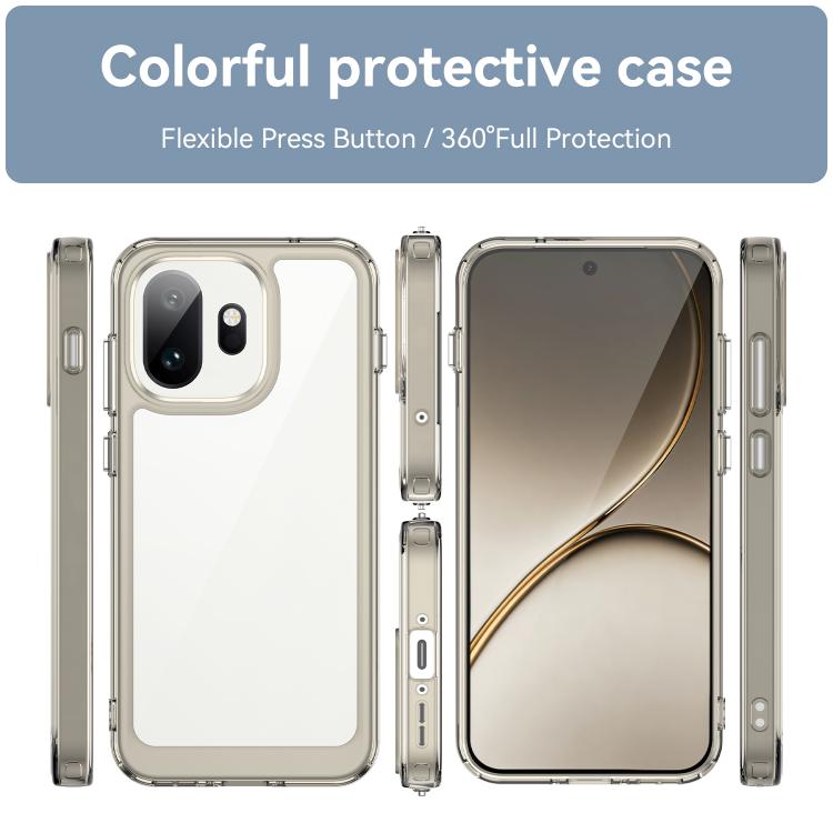 For OnePlus 15T Colorful Series Acrylic Hybrid TPU Phone Case