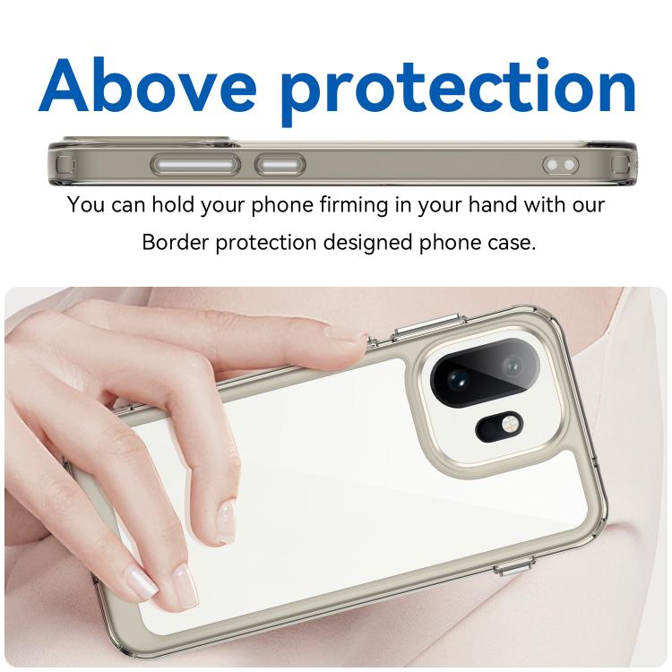 For OnePlus 15T Colorful Series Acrylic Hybrid TPU Phone Case