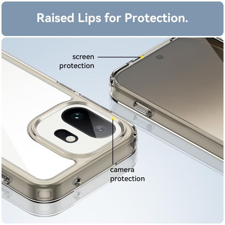 For OnePlus 15T Colorful Series Acrylic Hybrid TPU Phone Case